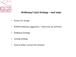 Agenda item 7 LAF meeting 130515 Bridleway Strategy