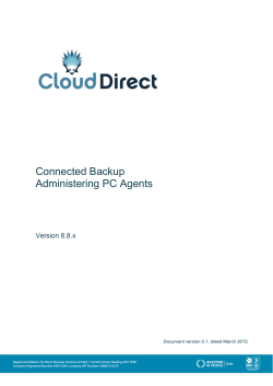 HP Connected Backup 8.8.3 Administering PC Agents