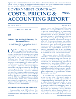 Indirect Cost and Profit Recovery for Increased