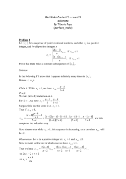 Mathlinks Contest 5 &ndash; round 1