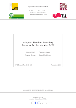 Adapted Random Sampling Patterns for Accelerated MRI