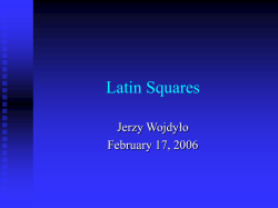 Latin Squares