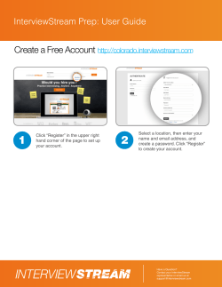Interview Stream User Guide