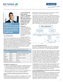 BioPlus&reg; YC - A Dual Strain Probiotic Designed for Improved Return