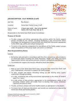 Purpose of the Job - Home