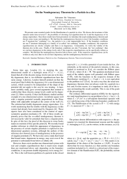 On the Nondegeneracy Theorem for a Particle in a Box