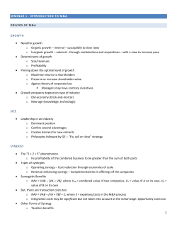 Takeover Defences in UK/Singapore