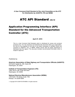 ATC API Standard 02.12 - ITE Library