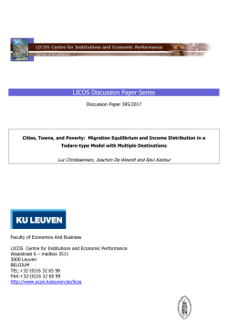 LICOS Discussion Paper Series