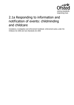 Ofsted publication - Digital Education Resource Archive (DERA)