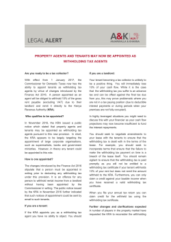 property agents and tenants may now be appointed as withholding
