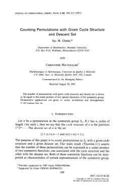 Counting Permutations with Given Cycle Structure and
