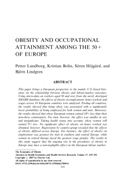 obesity and occupational attainment among the 50+ of europe
