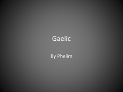 Gaelic - Scoilnet