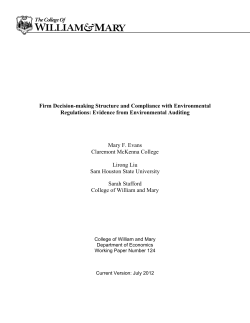 Firm Decision-making Structure and Compliance with Environmental