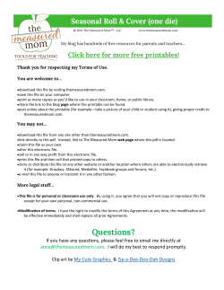 one die - The Measured Mom