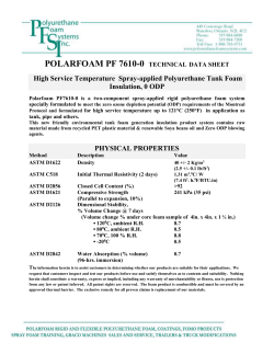 polarfoam pf 7610-0 technical data sheet
