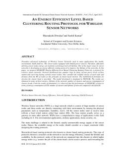 an energy efficient level based clustering routing protocol for