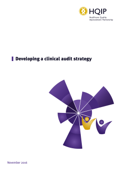Developing a clinical audit strategy