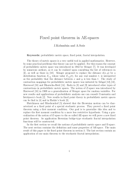 Fixed point theorem in &Lambda;E-spaces