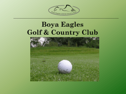 Boya Eagle Championship Golf Course