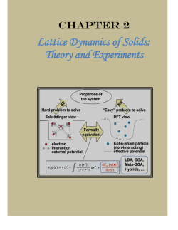 Lattice Dynamics of Solids: Theory and Experiments