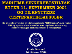 identification of the ship security officer