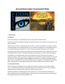 AccruentCon Catan Tournament Rules