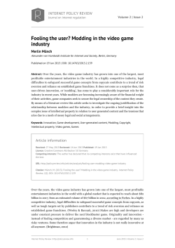 Modding in the video game industry