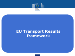 EU Transport Results framework