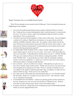 February 12th Newsletter - Catholic School, St. Margaret Mary