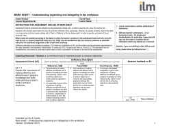 Understanding Organising and Delegating in the Workplace