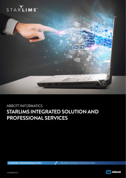 STARLIMS Integrated Solution and Professional
