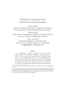 On&acute;Emery`s inequality and a variation-of