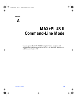 MAX+PLUS II Getting Started, Appendix AC, Glossary