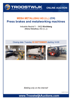 Press brakes and metalworking machines