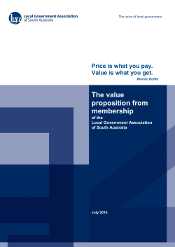 The value proposition from membership