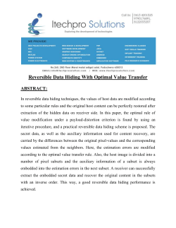 Reversible Data Hiding With Optimal Value Transfer