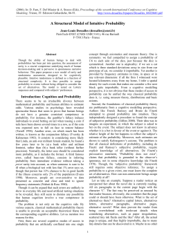 A Structural Model of Intuitive Probability