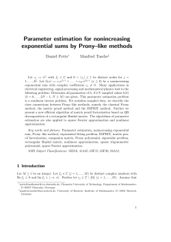 Parameter estimation for nonincreasing exponential