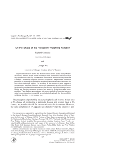 On the Shape of the Probability Weighting Function