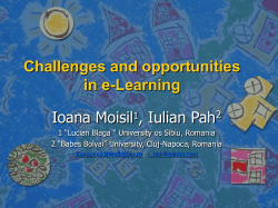 Challenges and opportunities in e