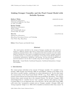 Linking Granger Causality and the Pearl Causal Model with Settable