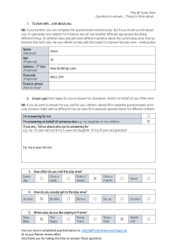 play-questionnaire-example