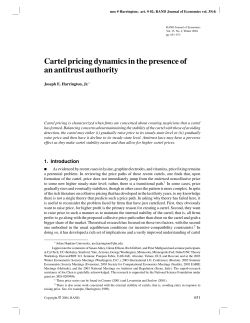 Cartel pricing dynamics in the presence of an