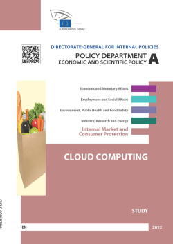Cloud Computing - European Parliament