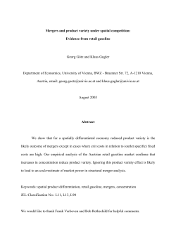Mergers and product variety under spatial competition: Evidence