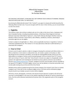 1. Eligibility 2. How to Enter