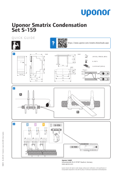 Uponor Smatrix Condensation Set S-159