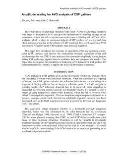 Amplitude scaling for AVO analysis of CSP gathers